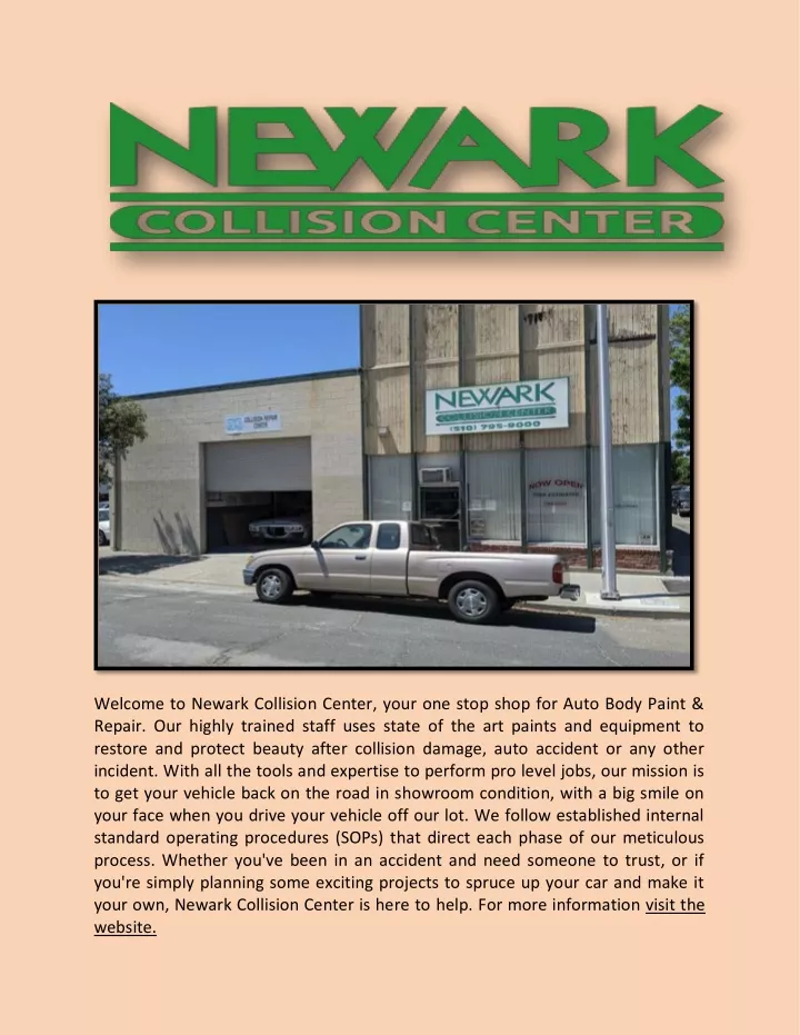 welcome to newark collision center your one stop