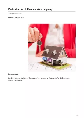 empiresclinics.com-Faridabad no1 Real estate company