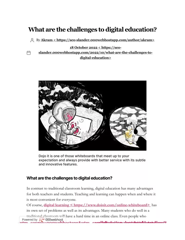 PPT - What Are The Challenges To Digital Education? PowerPoint ...