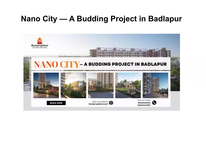 nano city a budding project in badlapur