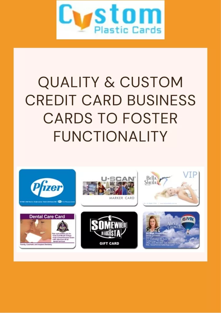 quality custom credit card business cards