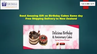 Send Amazing Gift on Birthday Cakes Same day Free Shipping Delivery to New Zealand