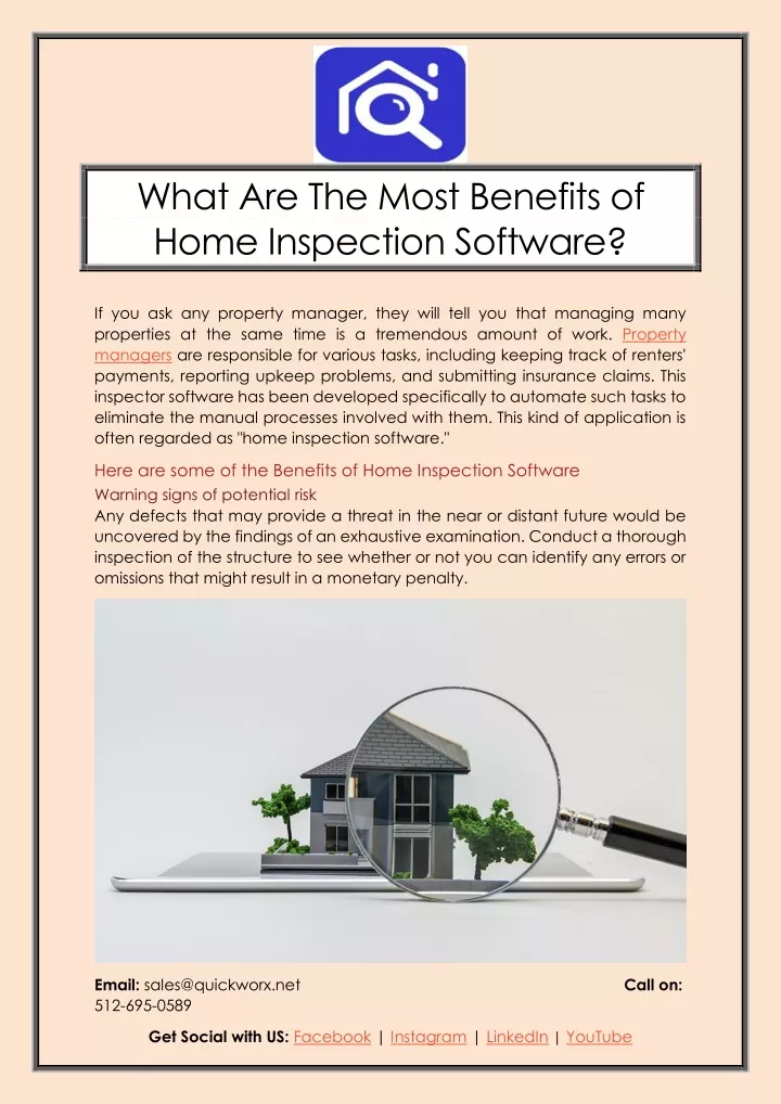what are the most benefits of home inspection
