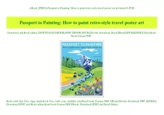 ((Read_[PDF])) Passport to Painting How to paint retro-style travel poster art in format E-PUB