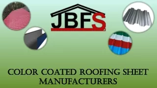 Color Coated Roofing Sheet Manufacturers