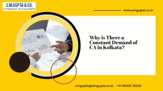 Why is There a Constant Demand of CA in Kolkata