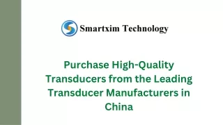 Purchase High Quality Transducers from the Leading Transducer Manufacturers in China