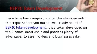 BEP20 Token Development Company - Coin Developer India