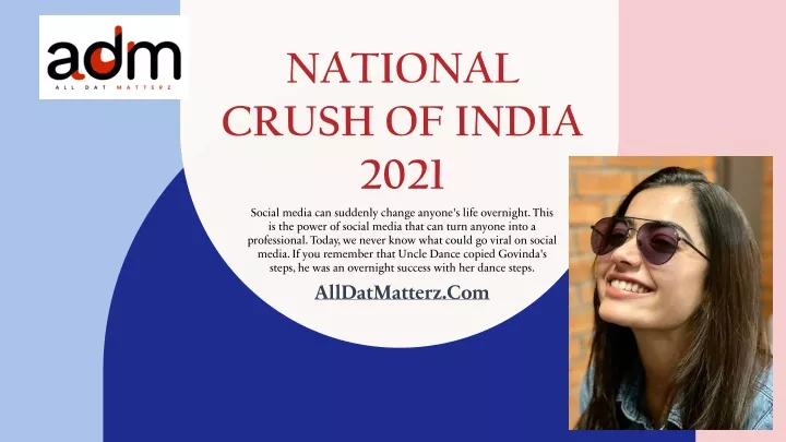 national crush of india 2021 social media