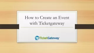how to create an event with ticketgateway
