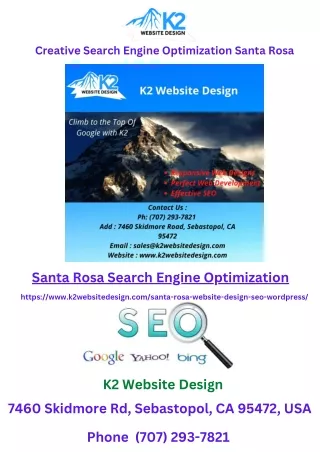 creative search engine optimization santa rosa