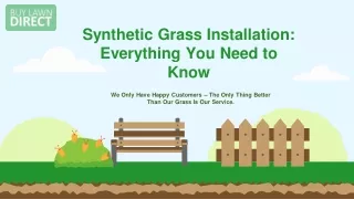 Synthetic Grass Installation Melbourne