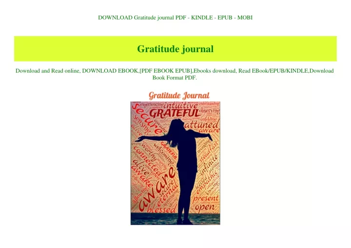 download gratitude journal pdf kindle epub mobi