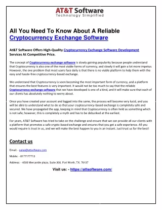 all you need to know about a reliable