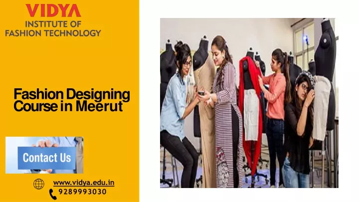 fashion designing course in meerut