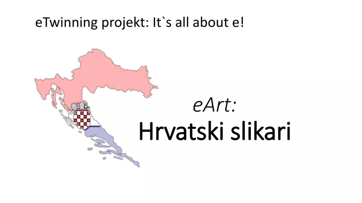 eart hrvatski slikari