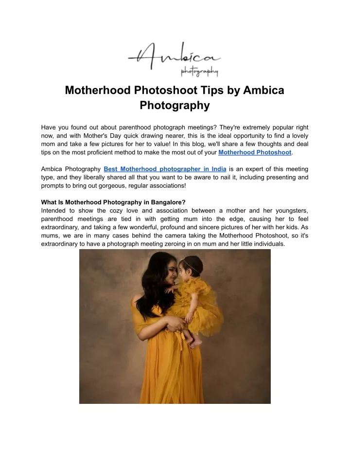 motherhood photoshoot tips by ambica photography