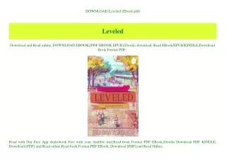 DOWNLOAD Leveled (Ebook pdf)