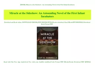 [BOOK] Miracle at the Sideshow An Astounding Novel of the First Infant Incubators (DOWNLOAD E.B.O.O.K.^)