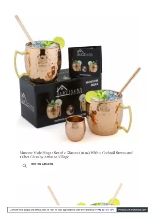 moscow mule mugs set of 2 glasses 16 oz with