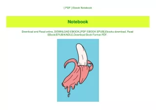 [ PDF ] Ebook Notebook (DOWNLOAD E.B.O.O.K.^)