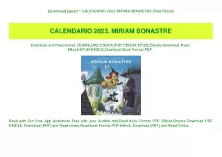 [Download] [epub]^^ CALENDARIO 2023. MIRIAM BONASTRE [Free Ebook]