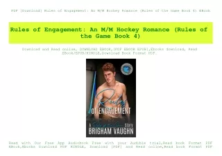 PDF [Download] Rules of Engagement An MM Hockey Romance (Rules of the Game Book 4) EBook