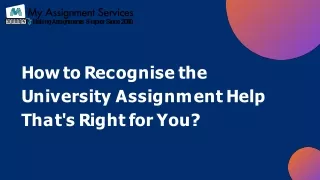 University Assignment Help PPT
