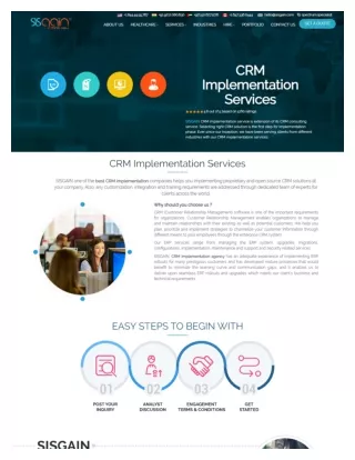 CRM Implementation Company|CRM Implementation Agency- SISGAIN