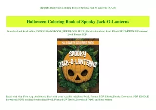 [Epub]$$ Halloween Coloring Book of Spooky Jack-O-Lanterns [R.A.R]