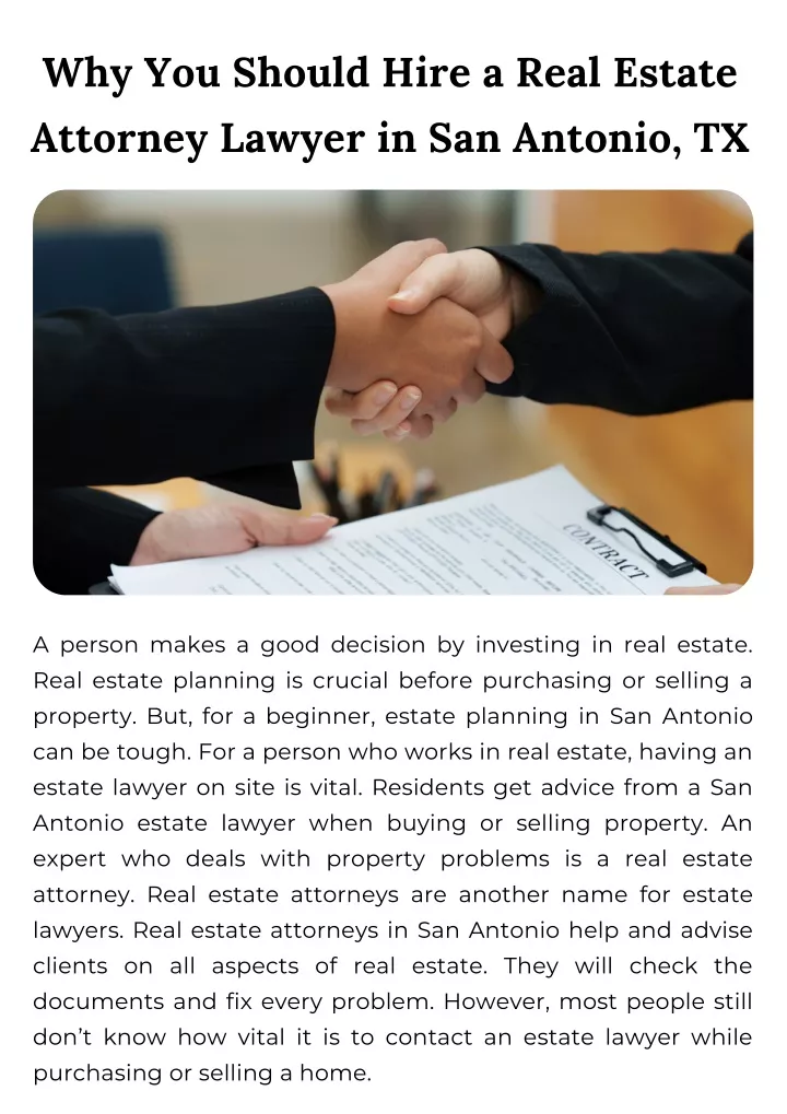 why you should hire a real estate attorney lawyer