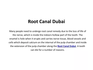 root canal dubai
