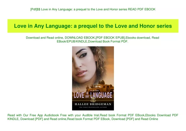 pdf love in any language a prequel to the love