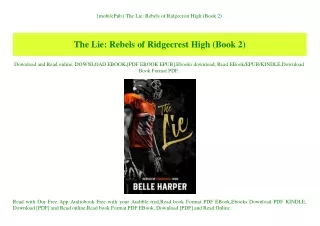 {mobiePub} The Lie Rebels of Ridgecrest High (Book 2) (READ PDF EBOOK)
