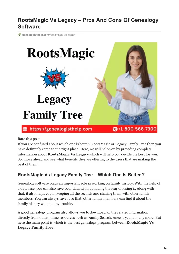 rootsmagic vs legacy pros and cons of genealogy