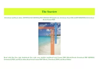 (READ-PDF!) The Seaview ebook