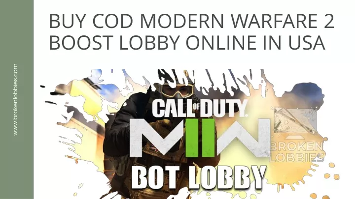 buy cod modern warfare 2 boost lobby online in usa