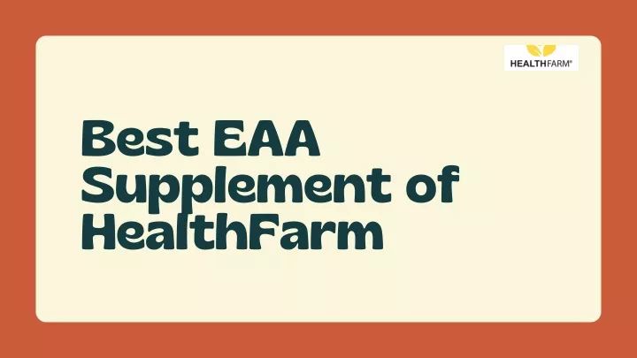 best eaa supplement of healthfarm