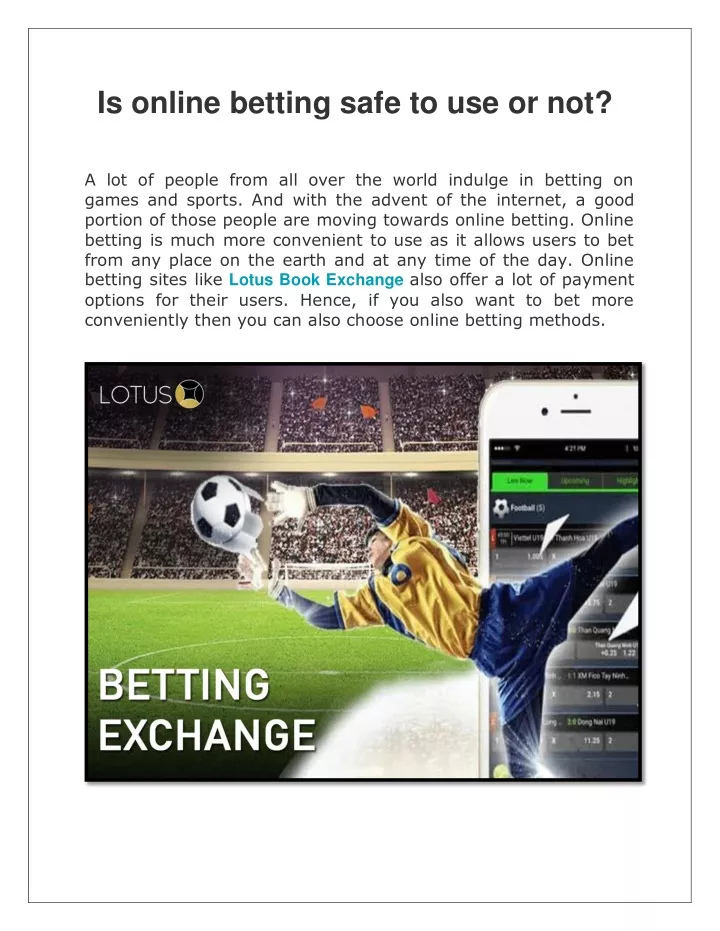is online betting safe to use or not