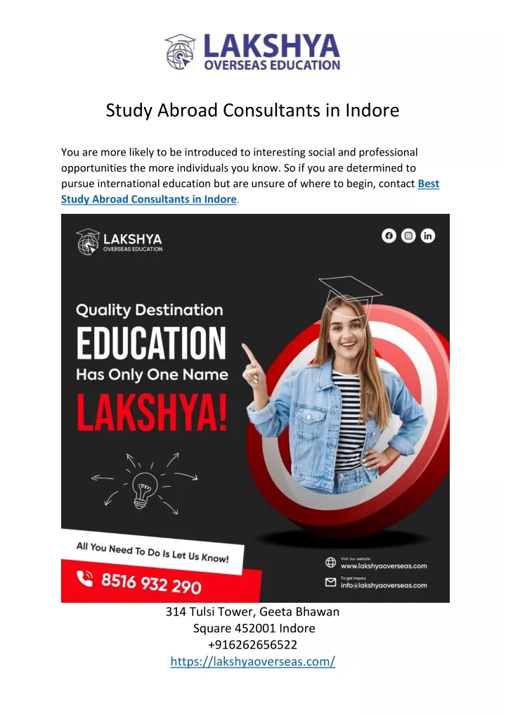 study abroad consultants in indore