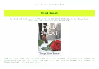 [R.E.A.D] Cold Sweat Full Book
