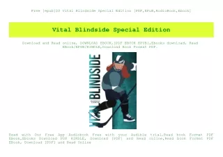 Free [epub]$$ Vital Blindside Special Edition [PDF EPuB AudioBook Ebook]