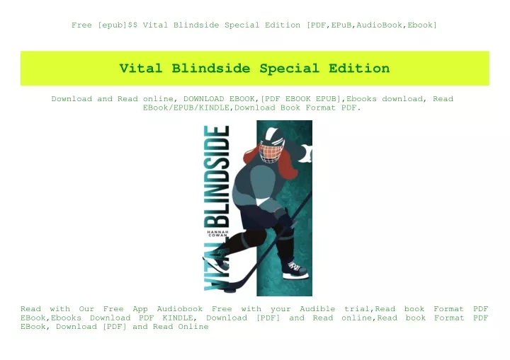 free epub vital blindside special edition