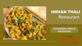 Surinamese food in Amsterdam | Indian Thali