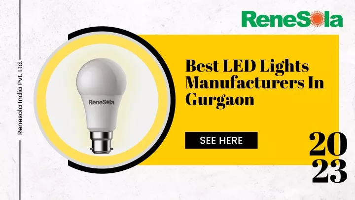 best led lights manufacturers in gurgaon