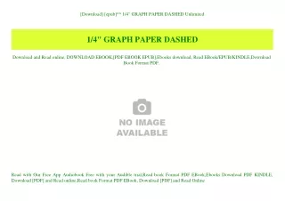 [Download] [epub]^^ 14 GRAPH PAPER DASHED Unlimited