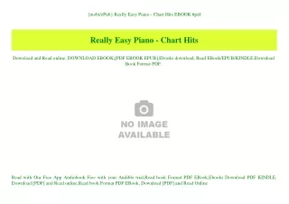 {mobiePub} Really Easy Piano - Chart Hits EBOOK #pdf