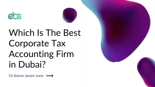 Corporate Tax Accountant in UAE