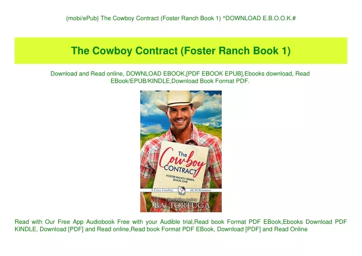 mobi epub the cowboy contract foster ranch book