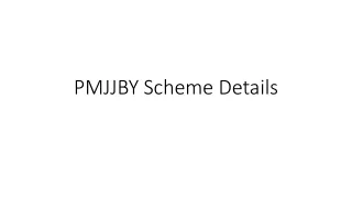 PMJJBY Scheme Details